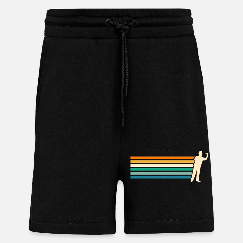 Darts player Darts - Shorts - made by SPREAD - SOLID BLACK