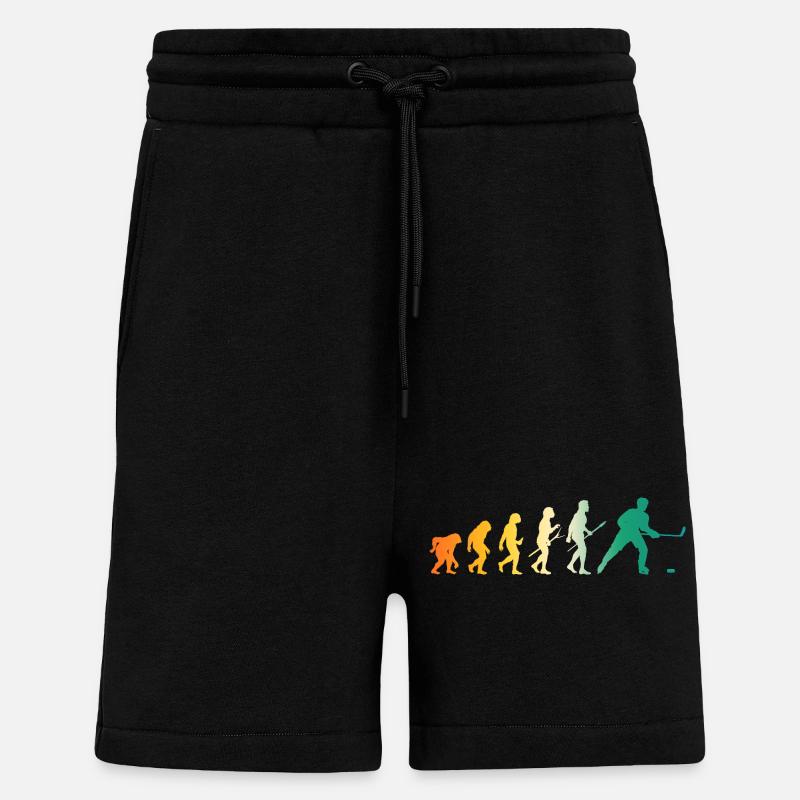 Eishockeyspieler Evolution Eishockey - Shorts - made by SPREAD - SOLID BLACK