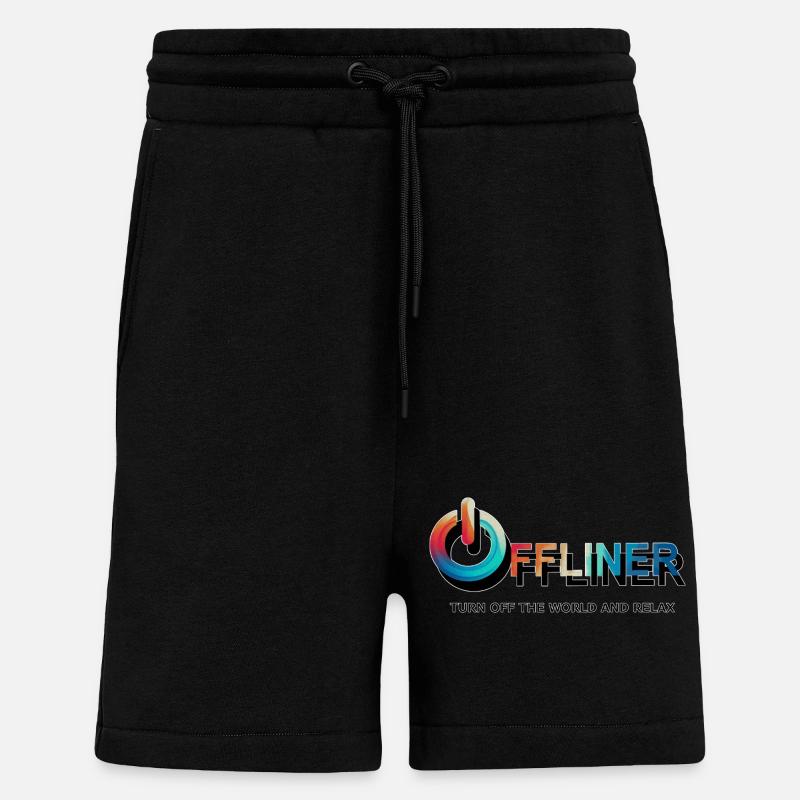 Turn Off - Shorts - made by SPREAD - SOLID BLACK