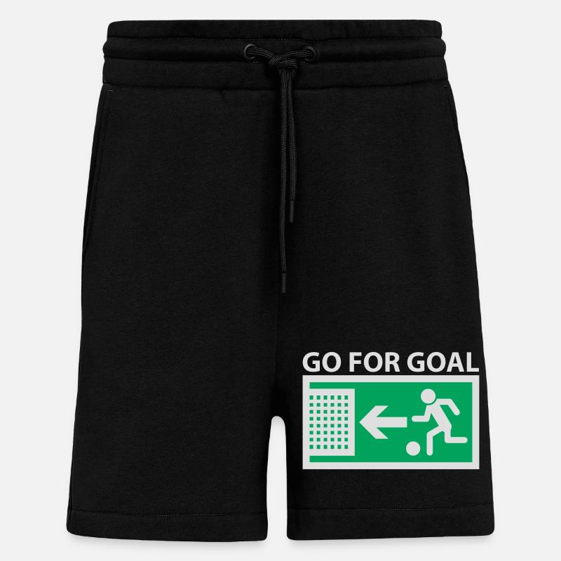 Go for Goal - Shorts - made by SPREAD - SOLID BLACK