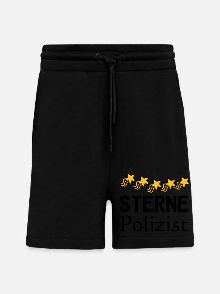 Sterne Polizist Geschenk - Shorts - made by SPREAD - SOLID BLACK