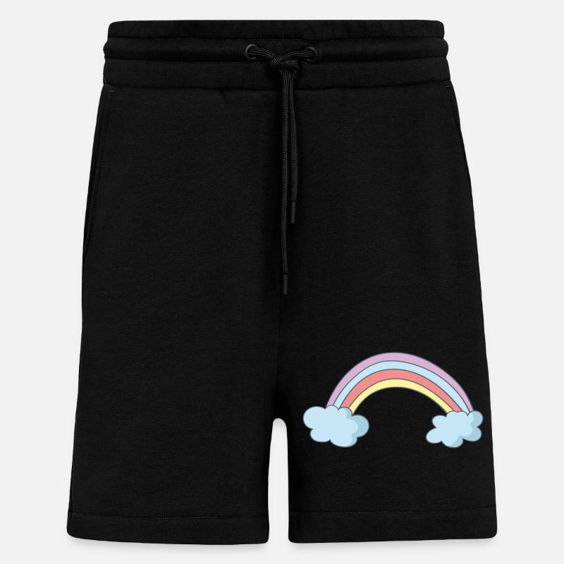 rainbow - Shorts - made by SPREAD - SOLID BLACK