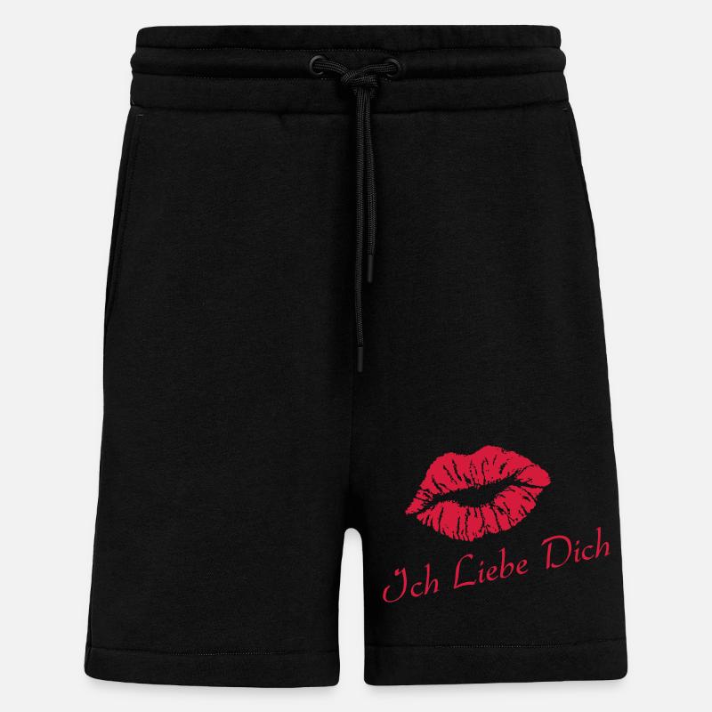 Ich Liebe Dich - Shorts - made by SPREAD - SOLID BLACK