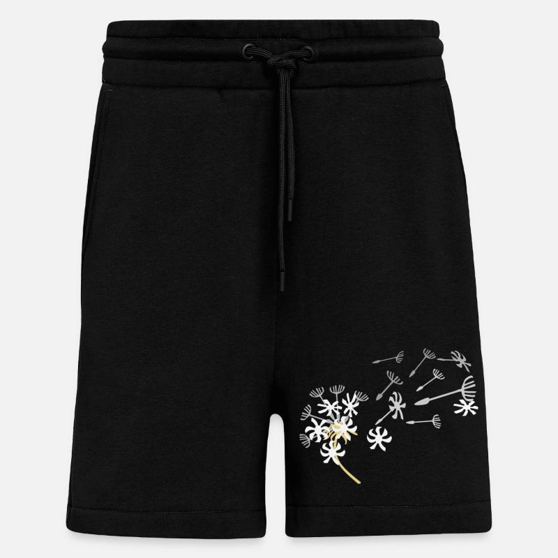 pusteblume 2 - Short bio décontracté fabriqué en UE - SOLID BLACK