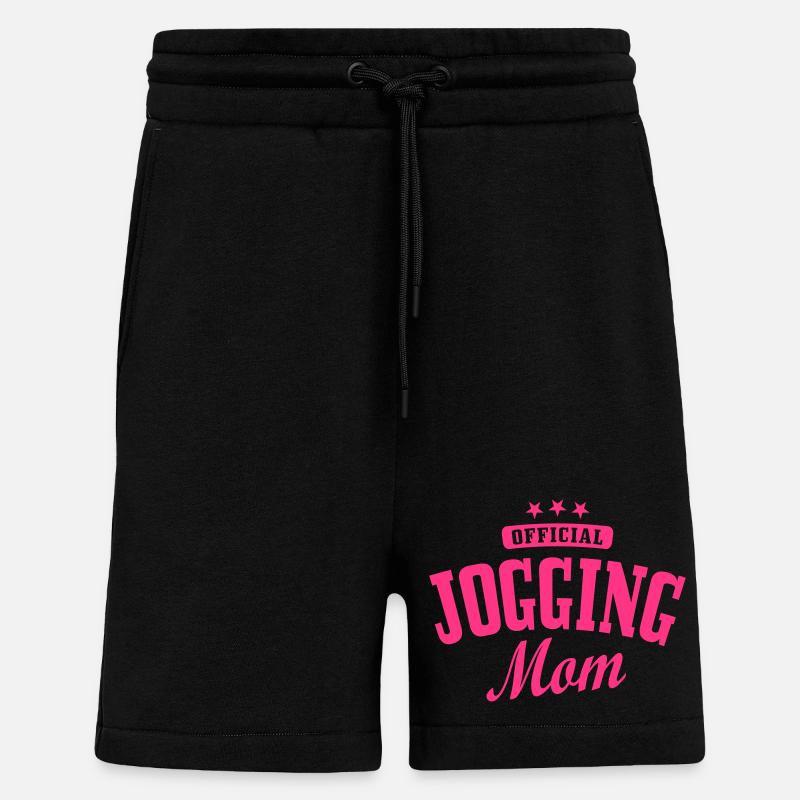 Offizielle Jogging-Mutter - Shorts - made by SPREAD - SOLID BLACK