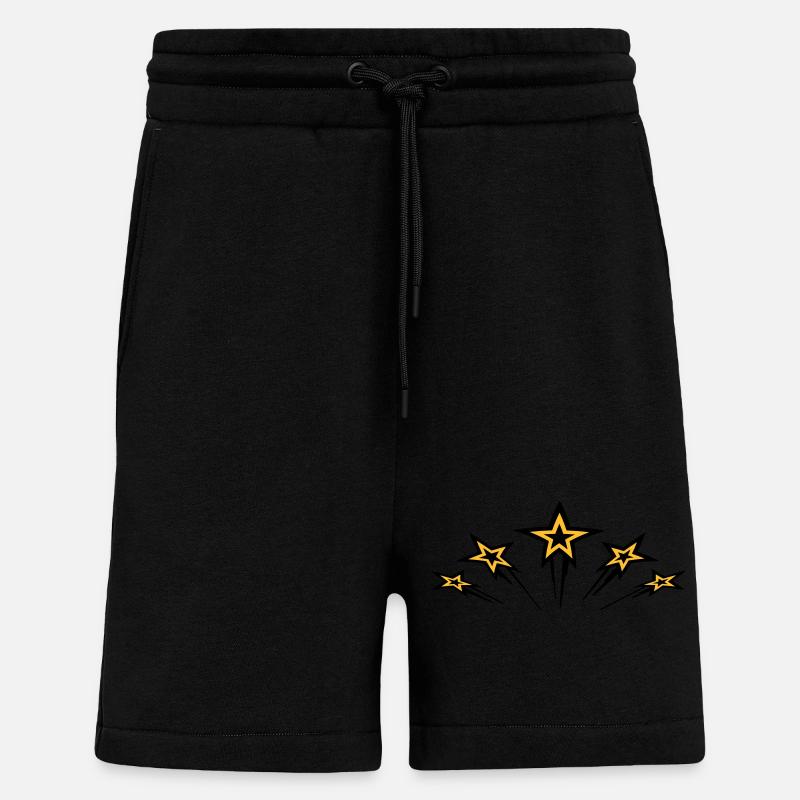 flying_stars - Short bio décontracté fabriqué en UE - SOLID BLACK