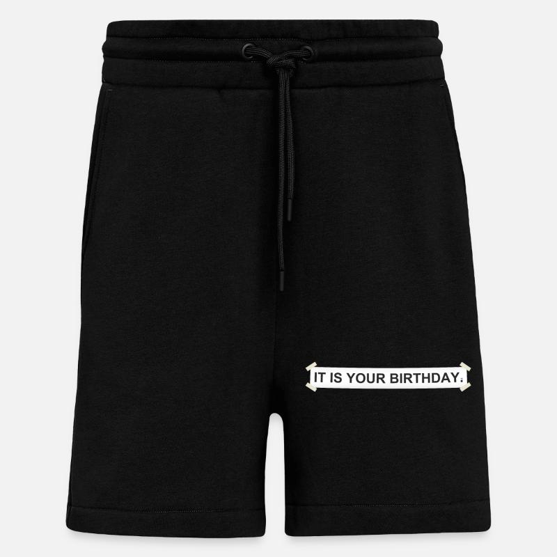 C’est votre anniversaire. - Short bio décontracté fabriqué en UE - SOLID BLACK