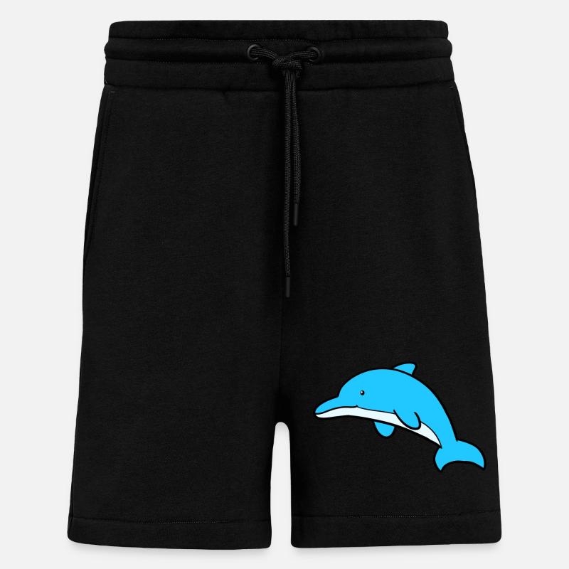 Süsser Delfin - Shorts - made by SPREAD - SOLID BLACK