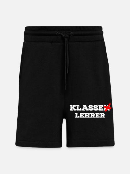 Class teacher - class teacher - funny school - Shorts - made by SPREAD - SOLID BLACK