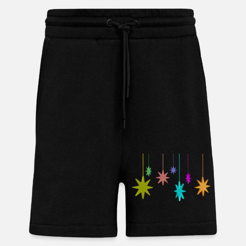 weihnachten sterne - Shorts - made by SPREAD - SOLID BLACK