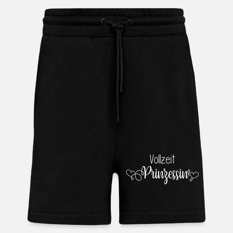 Princesse à temps plein - Short bio décontracté fabriqué en UE - SOLID BLACK