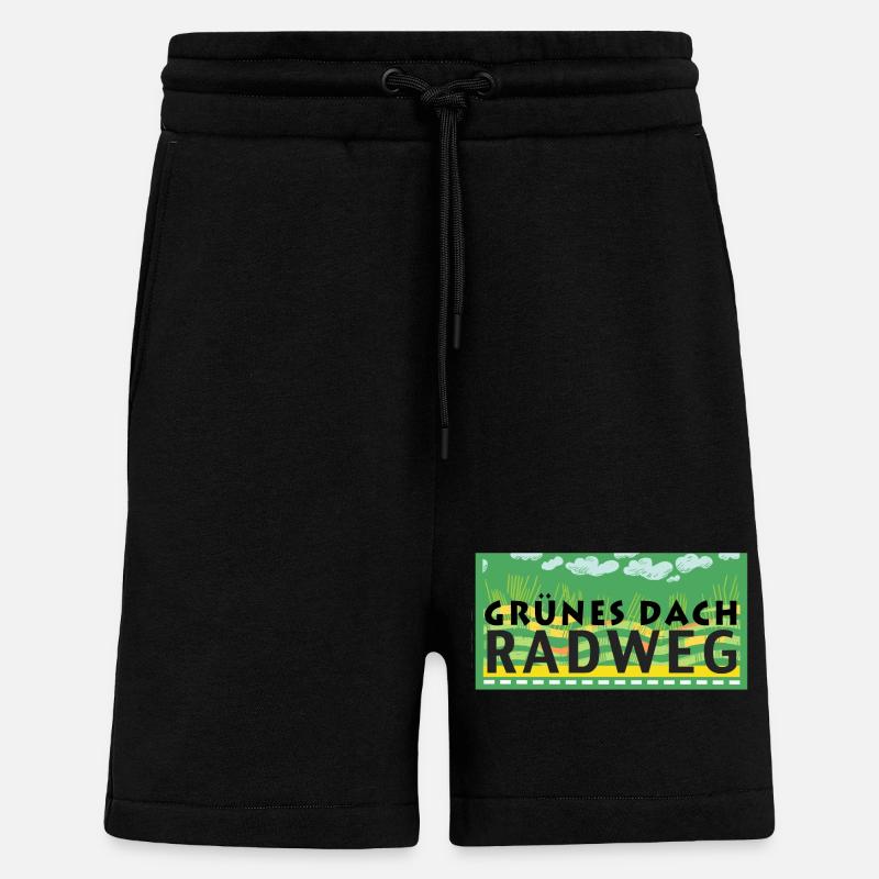 Grünes Dach Radweg - Shorts - made by SPREAD - SOLID BLACK