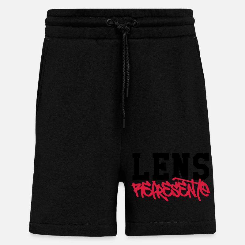 Lens Représente ! - Short bio décontracté fabriqué en UE - SOLID BLACK