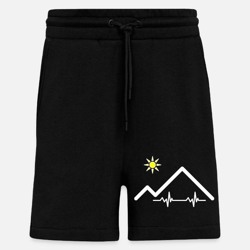 Pulsschlag der Berge - Shorts - made by SPREAD - SOLID BLACK