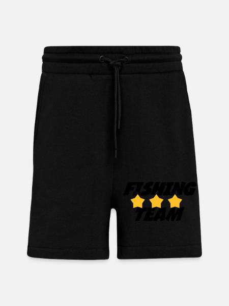 Fishing Team - Short bio décontracté fabriqué en UE - SOLID BLACK