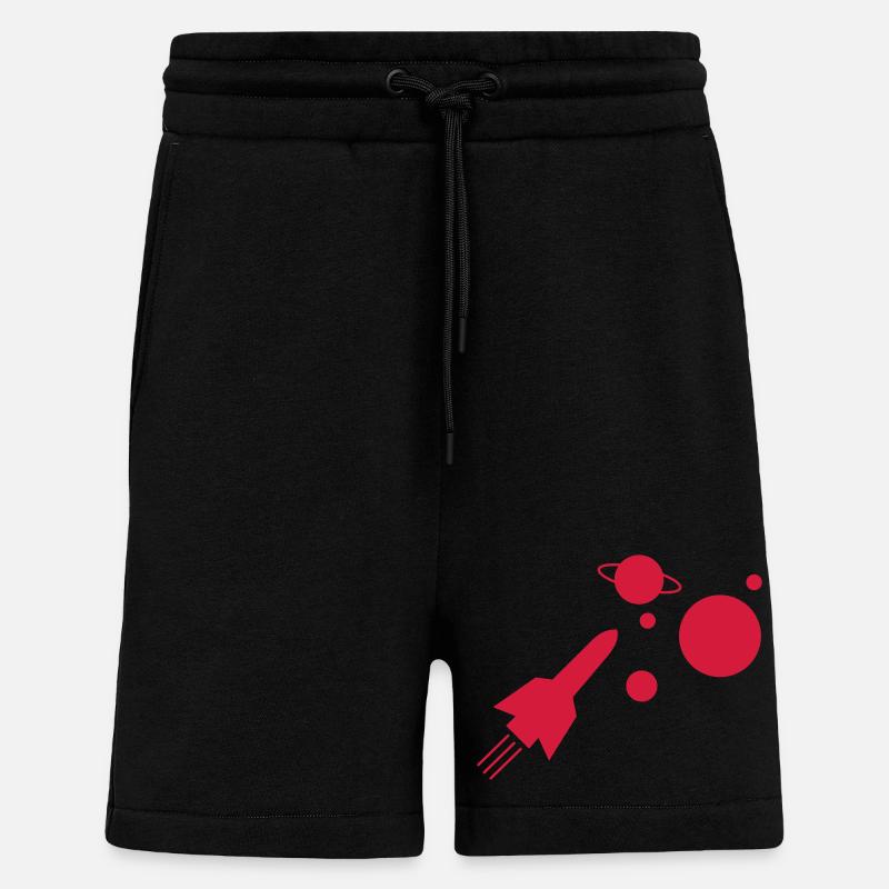 fusée - Short bio décontracté fabriqué en UE - SOLID BLACK