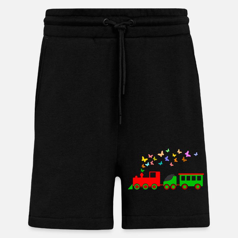 lokomotive eisenbahn kind - Shorts - made by SPREAD - SOLID BLACK