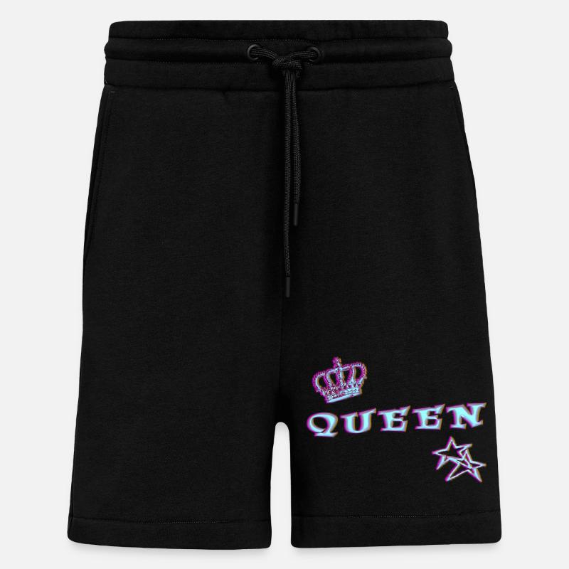 Queen - Short bio décontracté fabriqué en UE - SOLID BLACK