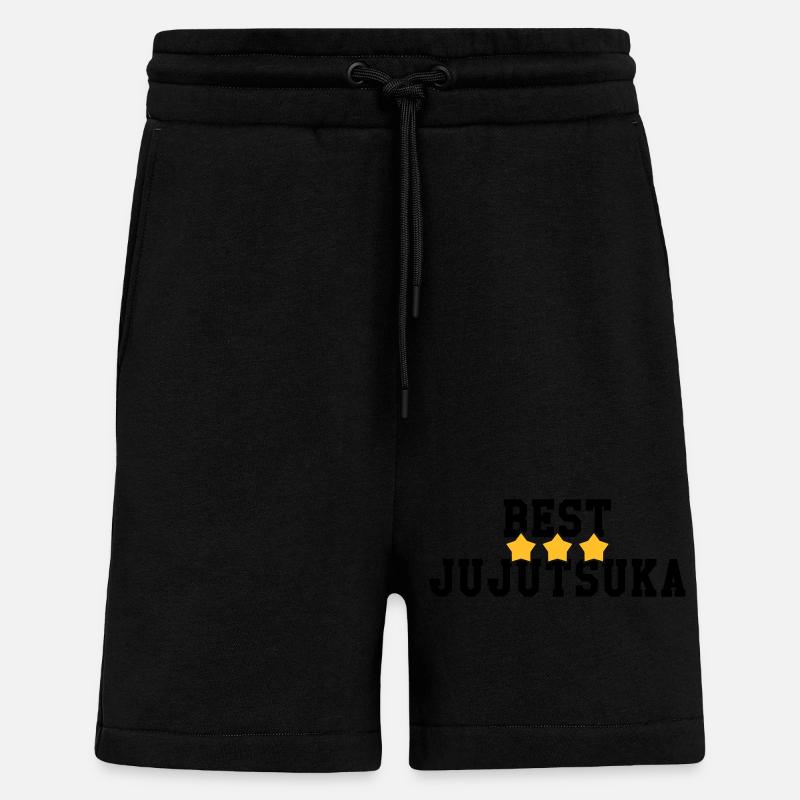 Jiu Jitsu / Jujutsu / Jiujitsu / Art Martial - Short bio décontracté fabriqué en UE - SOLID BLACK