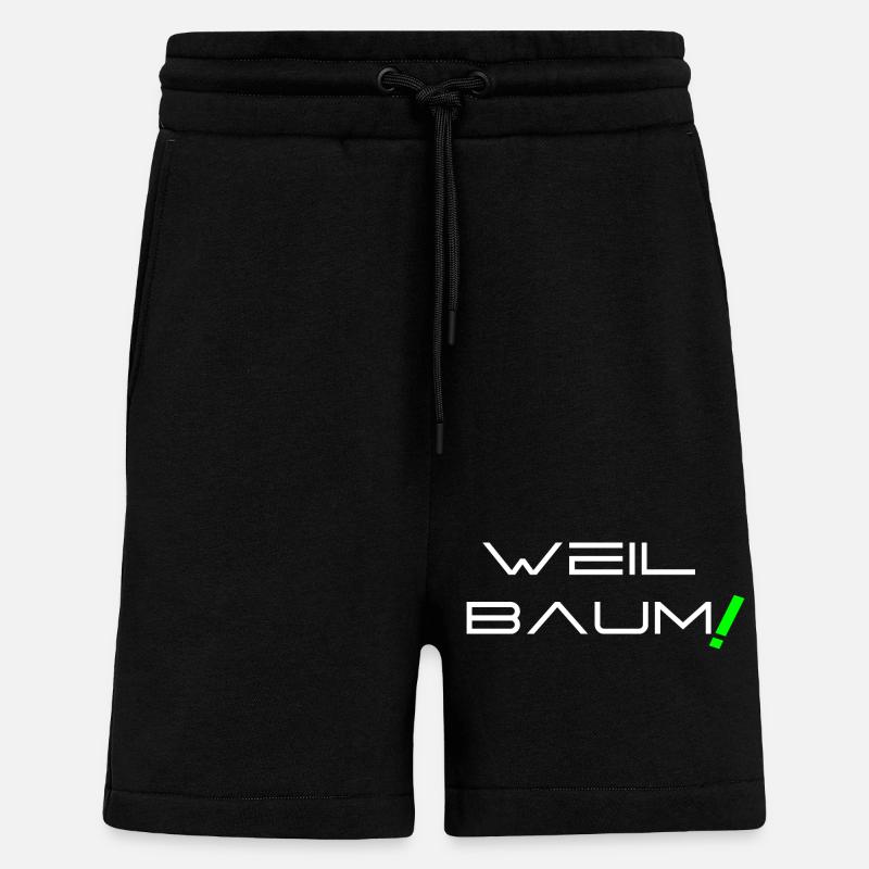 Because tree! - Shorts - made by SPREAD - SOLID BLACK