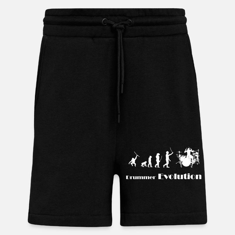 Evolution drummer - Shorts - made by SPREAD - SOLID BLACK