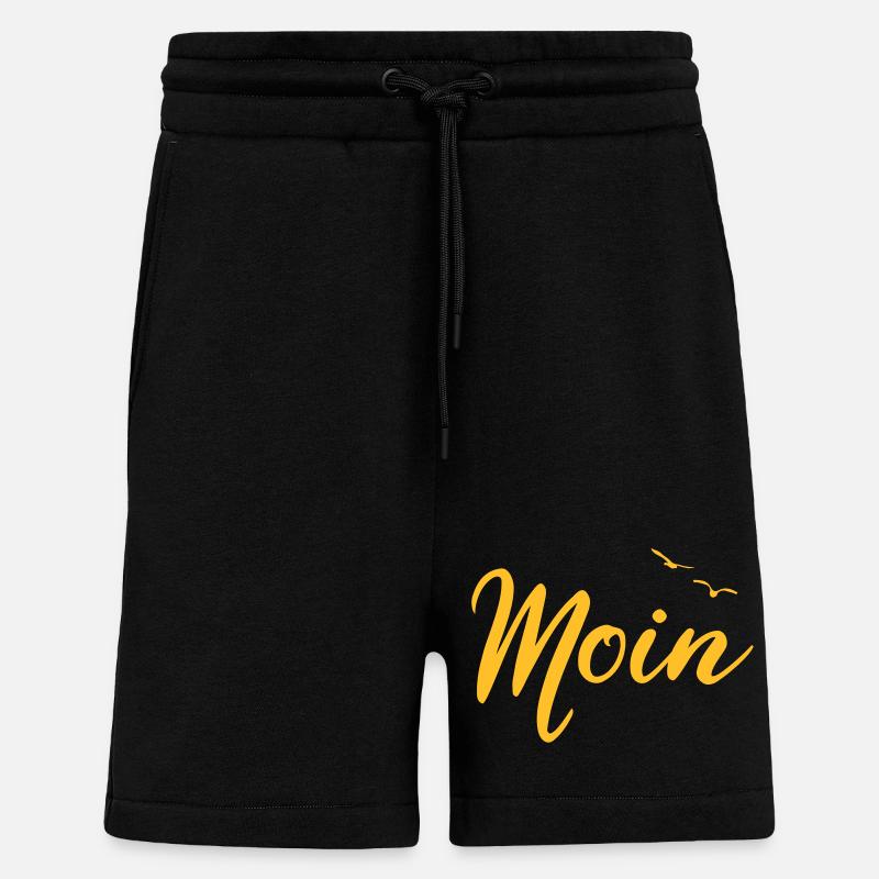Moin - Spruch Design Geschenk - Shorts - made by SPREAD - SOLID BLACK