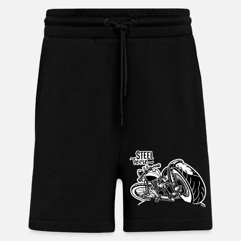 0894 STAHLPFERD - Shorts - made by SPREAD - SOLID BLACK