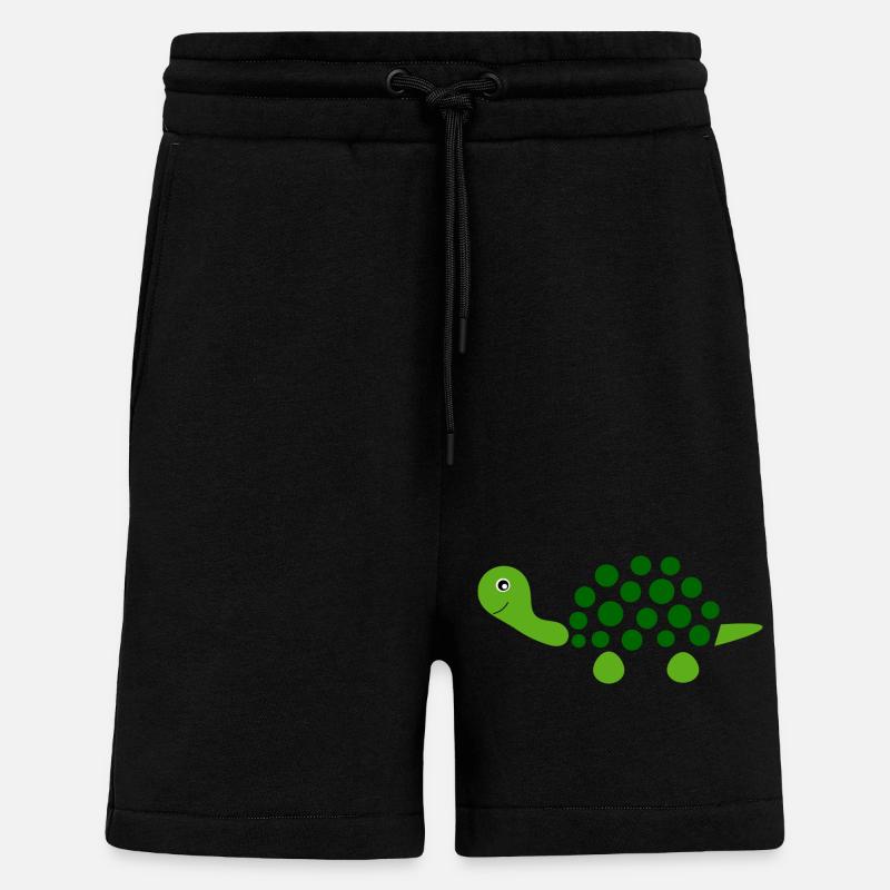 Schildkröten Schildkröten - Shorts - made by SPREAD - SOLID BLACK