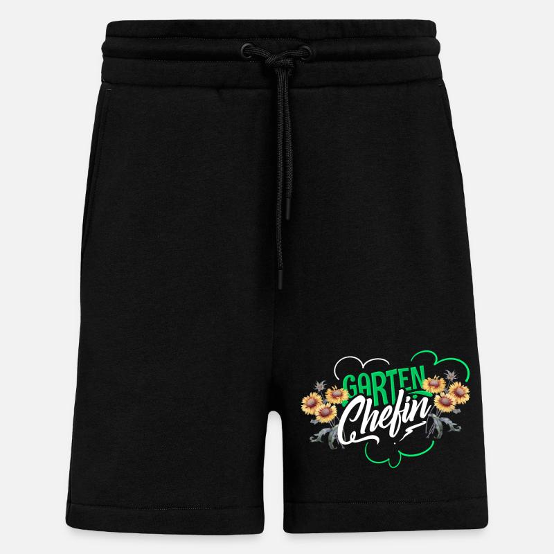 Chef de jardin - Short bio décontracté fabriqué en UE - SOLID BLACK