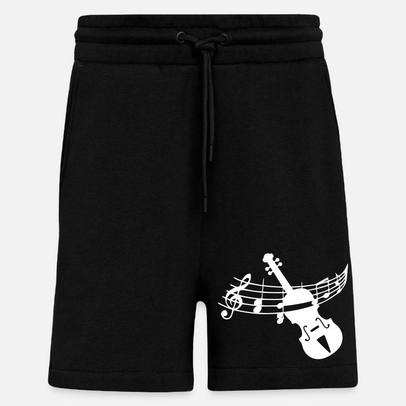 Geige Violine - Shorts - made by SPREAD - SOLID BLACK