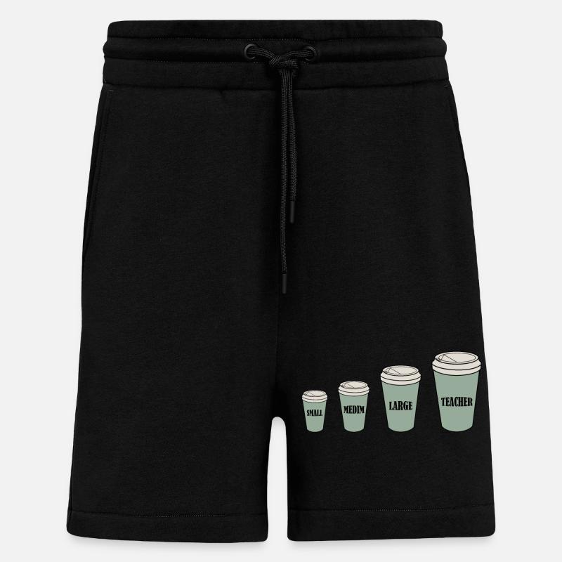 Teacher's Coffee - Shorts - made by SPREAD - SOLID BLACK