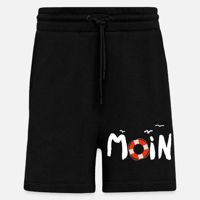 Moin Möwe Rettungsring nordisch - Shorts - made by SPREAD - SOLID BLACK