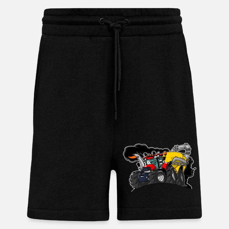 0961 Chariot de caisse - Short bio décontracté fabriqué en UE - SOLID BLACK