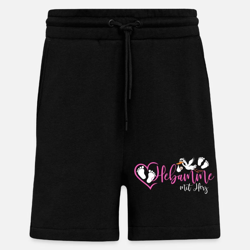 Hebamme  - Shorts - made by SPREAD - SOLID BLACK
