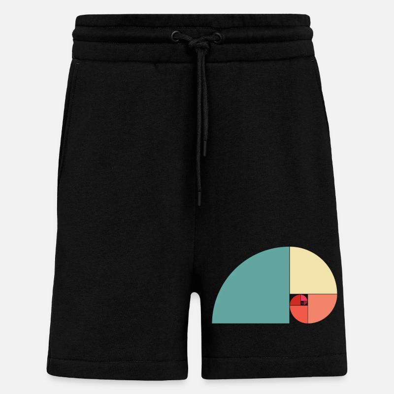 Goldener Schnitt Farbe - Shorts - made by SPREAD - SOLID BLACK