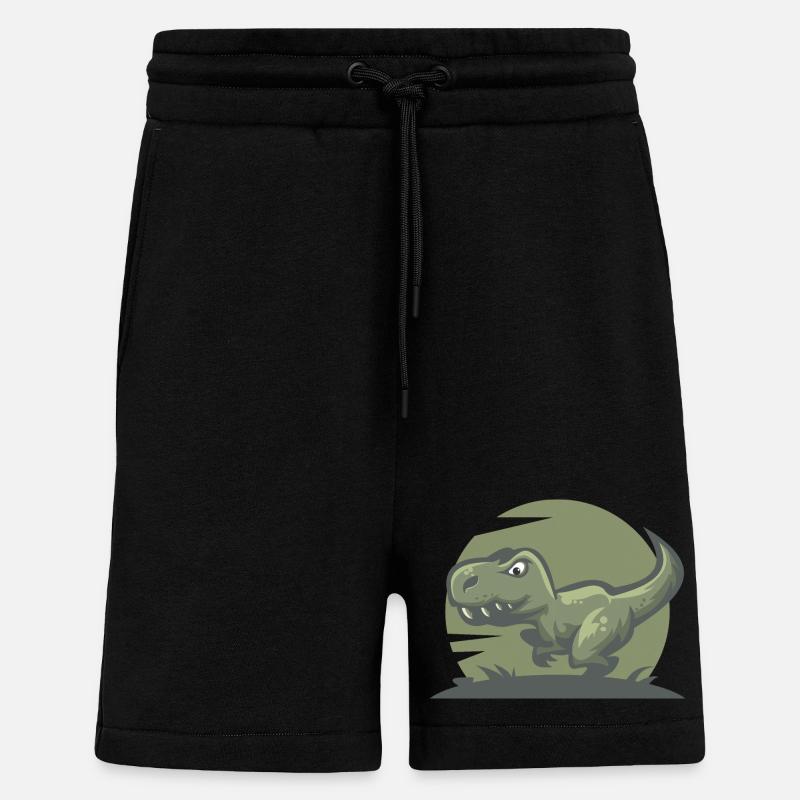 Dinosaurier T-Rex - Shorts - made by SPREAD - SOLID BLACK
