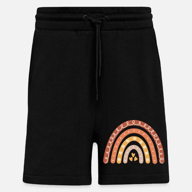 Boho Regenbogen - Shorts - made by SPREAD - SOLID BLACK