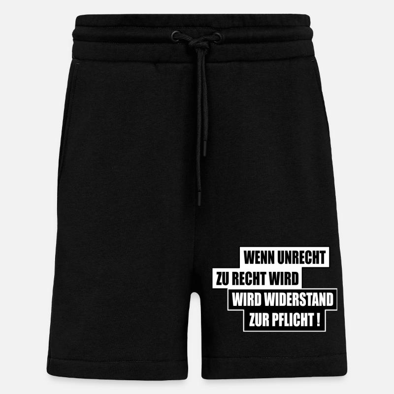 WENN UNRECHT ZU RECHT WIRD - Shorts - made by SPREAD - SOLID BLACK