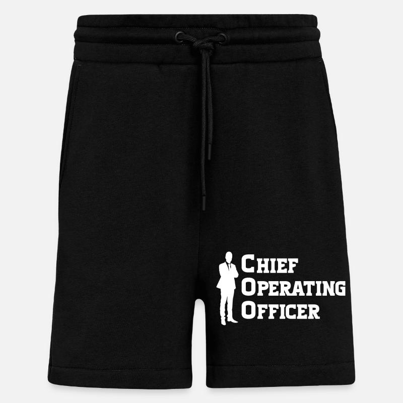 COO - Chief Operating Officer - Shorts - made by SPREAD - SOLID BLACK