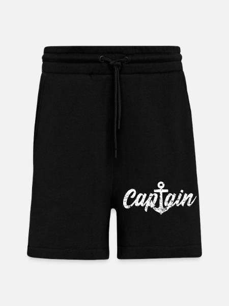 Capitaine capitaine - Short bio décontracté fabriqué en UE - SOLID BLACK