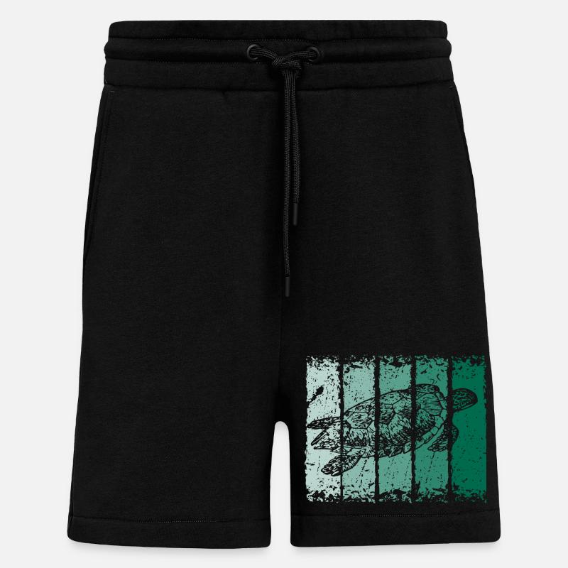Schildkröte - Shorts - made by SPREAD - SOLID BLACK