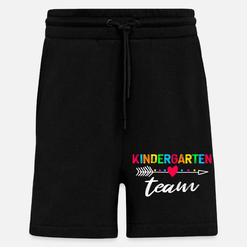équipe de maternelle - Short bio décontracté fabriqué en UE - SOLID BLACK