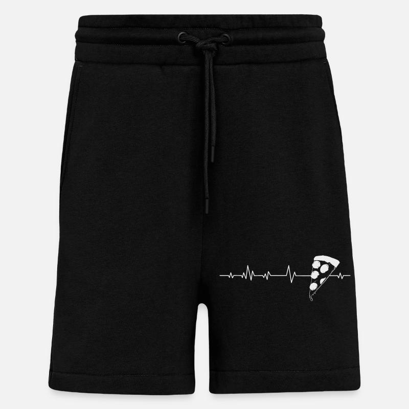 pizza - Shorts - made by SPREAD - SOLID BLACK