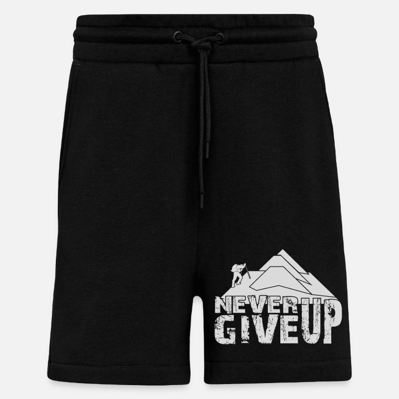 KLETTERN, BERGSTEIGEN, BERGSTEIGEN - Shorts - made by SPREAD - SOLID BLACK