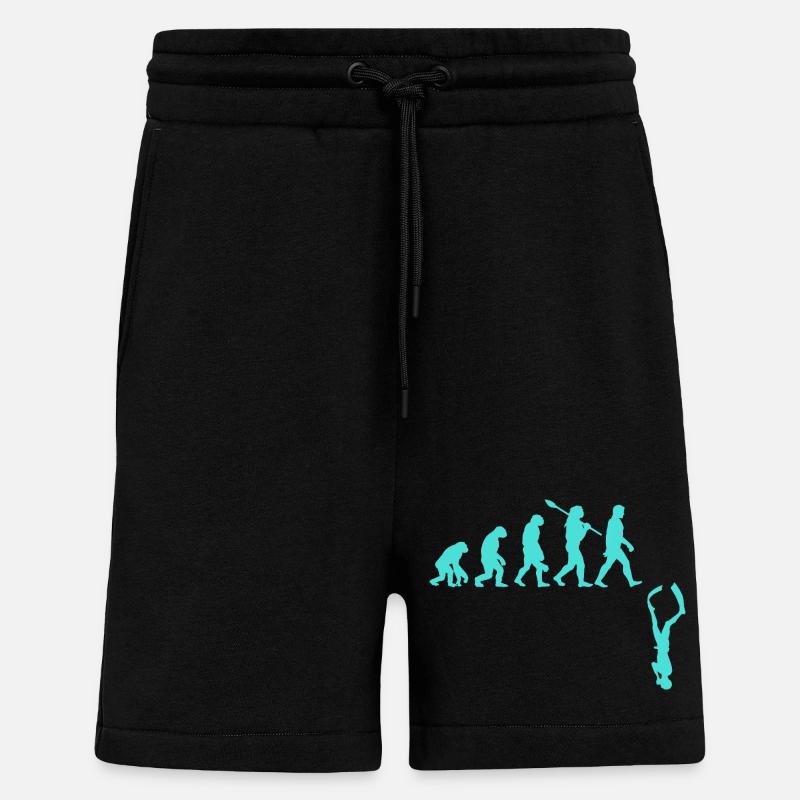 Freediving Evolution - Shorts - made by SPREAD - SOLID BLACK
