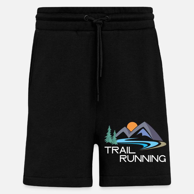 Trailrunning - Shorts - made by SPREAD - SOLID BLACK