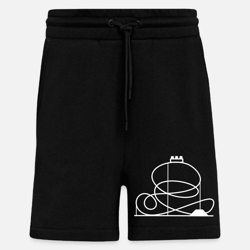 Achterbahn - Shorts - made by SPREAD - SOLID BLACK