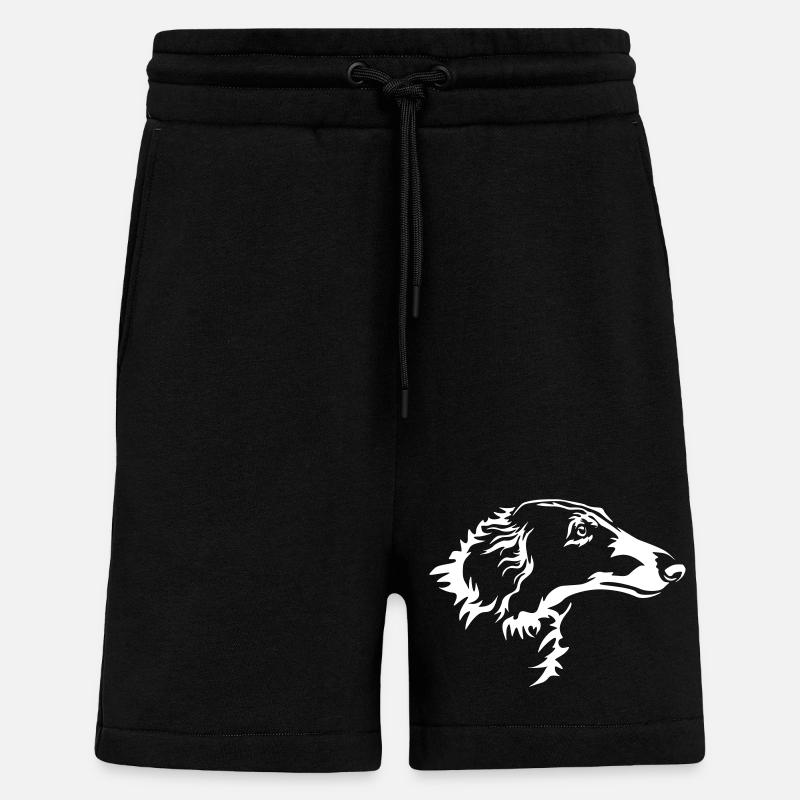 Barsoi Head "Black Edition" - Shorts - made by SPREAD - SOLID BLACK