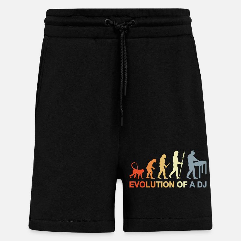 Evolution of a DJ - Shorts - made by SPREAD - SOLID BLACK