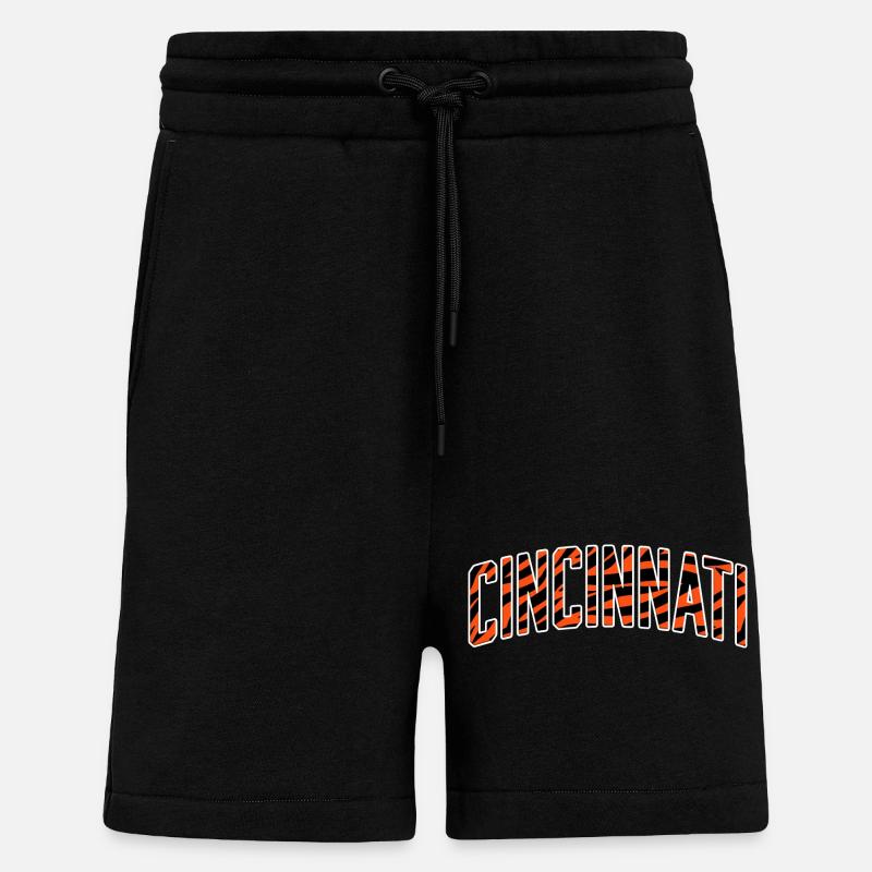 Cincinnati Tiger Stripe - Shorts - made by SPREAD - SOLID BLACK